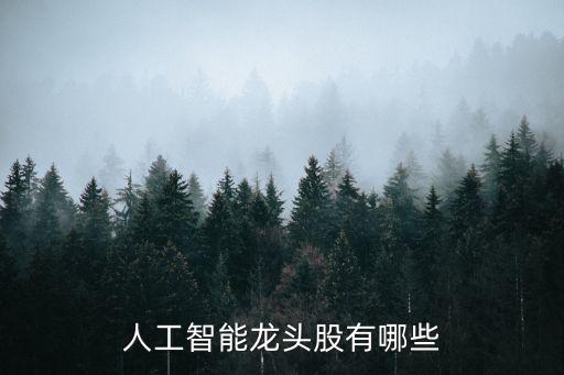 人工智能上市公司排名，人工智能龍頭股有哪些
