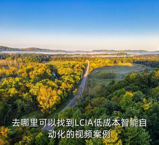 去哪里可以找到LCIA低成本智能自動(dòng)化的視頻案例