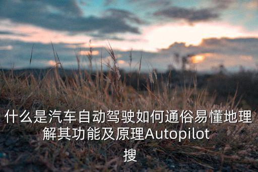 什么是汽車自動駕駛?cè)绾瓮ㄋ滓锥乩斫馄涔δ芗霸鞟utopilot  搜