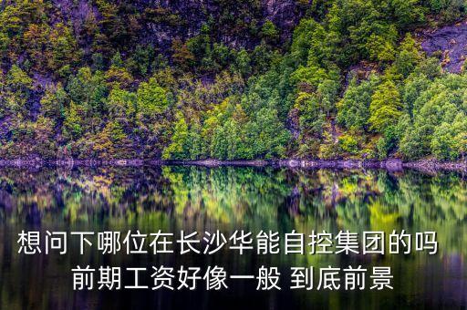 想問(wèn)下哪位在長(zhǎng)沙華能自控集團(tuán)的嗎 前期工資好像一般 到底前景