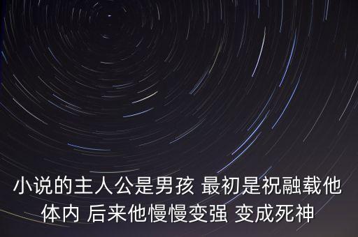 小說的主人公是男孩 最初是祝融載他體內(nèi) 后來他慢慢變強 變成死神