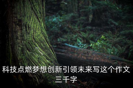 科技創(chuàng)新展望未來，科技展望未來科技作文