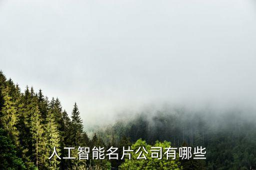 人工智能名片公司有哪些