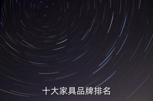 十大家具品牌排名