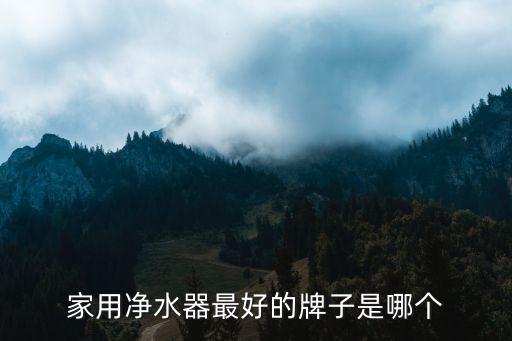 口碑最好的家用凈水器，家用凈水器最好的牌子是哪個(gè)