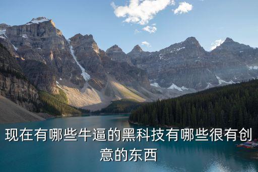 現(xiàn)在有哪些牛逼的黑科技有哪些很有創(chuàng)意的東西