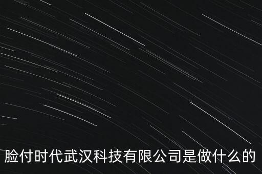 臉付時(shí)代武漢科技有限公司是做什么的