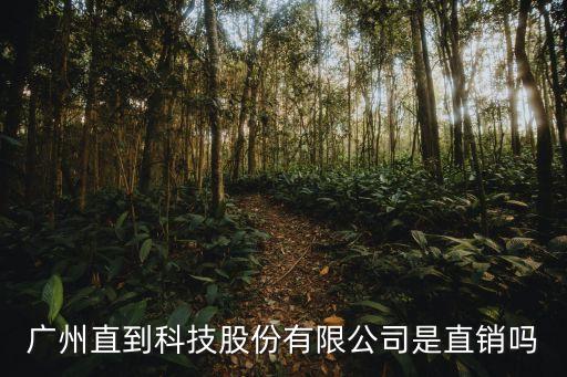 廣州直到科技股份有限公司是直銷嗎