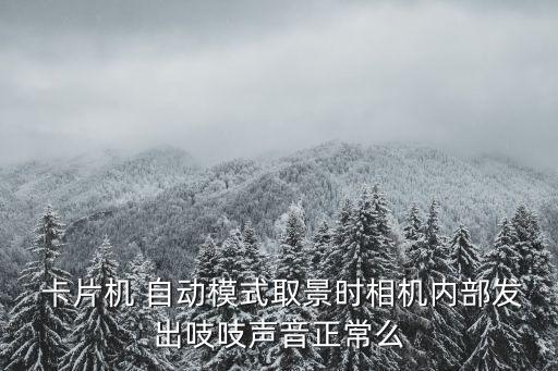  卡片機(jī) 自動(dòng)模式取景時(shí)相機(jī)內(nèi)部發(fā)出吱吱聲音正常么