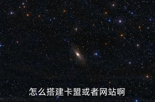 怎么搭建卡盟或者網(wǎng)站啊