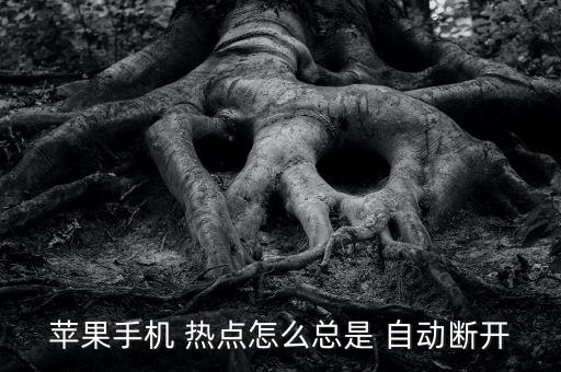 熱點(diǎn)自動(dòng)斷,蘋(píng)果手機(jī)熱點(diǎn)經(jīng)常斷線(xiàn)或有兩個(gè)原因
