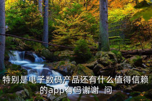 特別是電子數(shù)碼產(chǎn)品還有什么值得信賴(lài)的app有嗎謝謝  問(wèn)