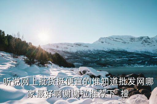 聽說網(wǎng)上批貨挺便宜的誰知道批發(fā)網(wǎng)哪家最好啊謝謝拉推薦下  搜