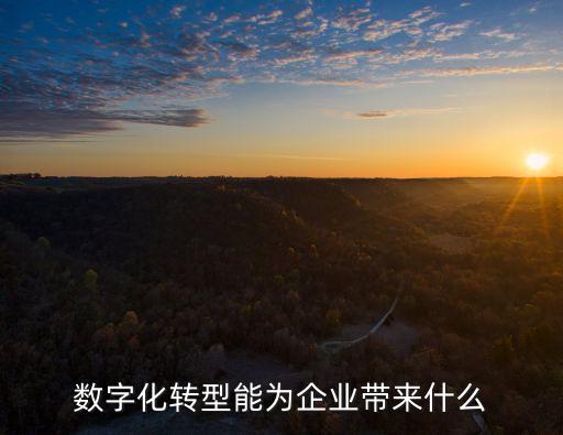 數(shù)字化轉型能為企業(yè)帶來什么