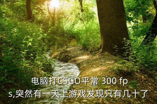  電腦打CSGO平常 300 fps,突然有一天上游戲發(fā)現(xiàn)只有幾十了