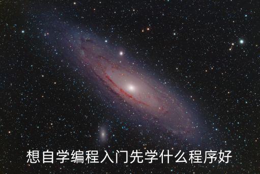 想自學(xué)編程入門先學(xué)什么程序好