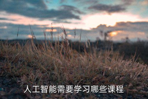 人工智能學什么課程，人工智能都要學習什么課程