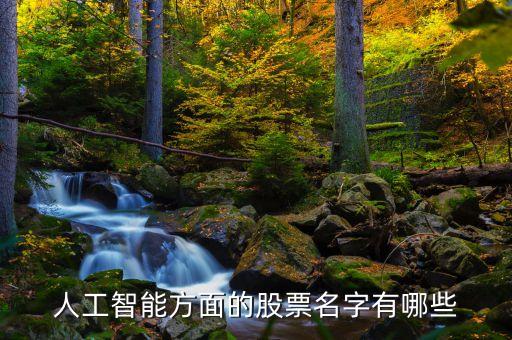 人工智能方面的股票名字有哪些