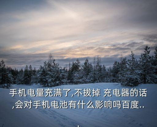 手機(jī)電量充滿了,不拔掉 充電器的話,會(huì)對(duì)手機(jī)電池有什么影響嗎百度...