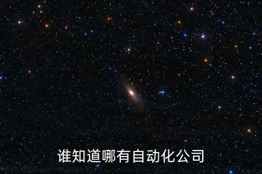 誰知道哪有自動化公司