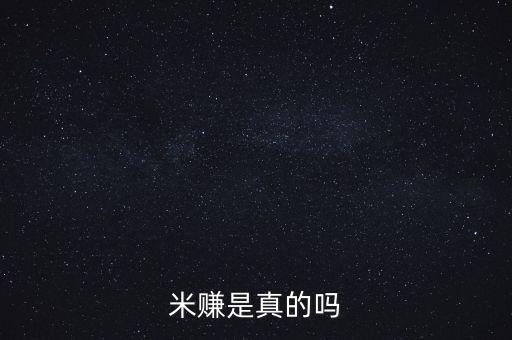 米賺是真的嗎
