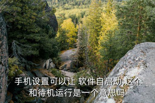 手機(jī)軟件自動喚醒,手機(jī)系統(tǒng)允許軟件自動啟動操作且不關(guān)閉