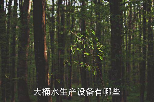 大桶水生產(chǎn)設(shè)備有哪些