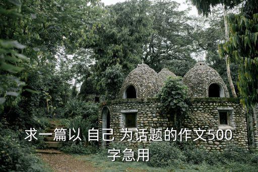 求一篇以 自己 為話題的作文500字急用