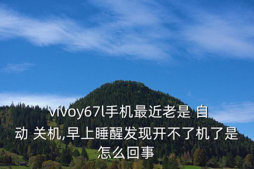 vivoy67怎么自動(dòng)開關(guān)機(jī),vivo手機(jī)自動(dòng)關(guān)機(jī)怎么辦?