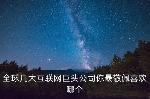 全球幾大互聯(lián)網(wǎng)巨頭公司你最敬佩喜歡哪個(gè)