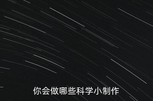 你會(huì)做哪些科學(xué)小制作