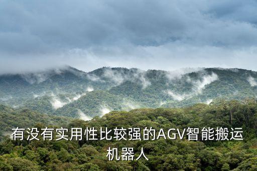 有沒有實用性比較強的AGV智能搬運機器人