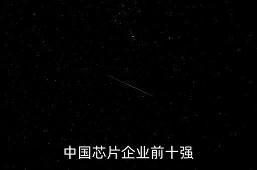 中國(guó)芯片企業(yè)前十強(qiáng)