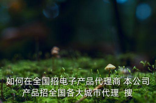 最新電子產品新科技招代理的，如何在全國招電子產品代理商 本公司產品招全國各大城市代理  搜