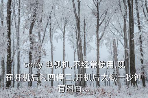  sony 電視機(jī),不經(jīng)常使用,現(xiàn)在開(kāi)機(jī)后閃四停二,開(kāi)機(jī)后大概一秒鐘有圖百...