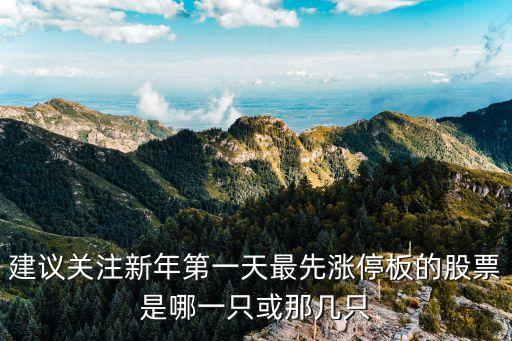 建議關(guān)注新年第一天最先漲停板的股票是哪一只或那幾只