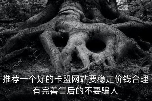 推薦一個(gè)好的卡盟網(wǎng)站要穩(wěn)定價(jià)錢合理有完善售后的不要騙人