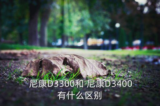  尼康D3300和 尼康D3400有什么區(qū)別
