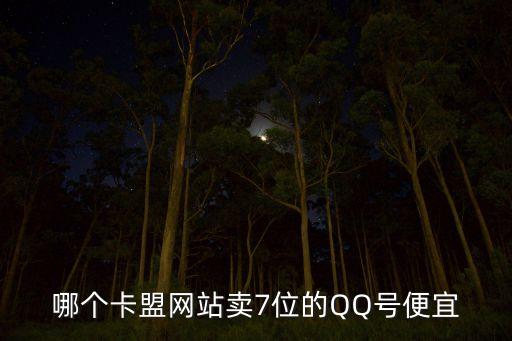 哪個卡盟網站賣7位的QQ號便宜