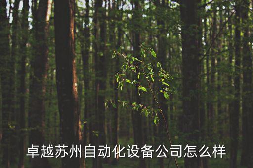 卓越蘇州自動(dòng)化設(shè)備公司怎么樣