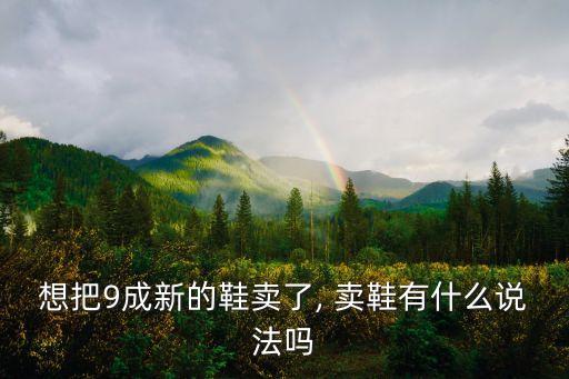 想把9成新的鞋賣了, 賣鞋有什么說法嗎