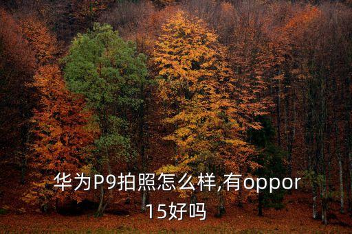  華為P9拍照怎么樣,有oppor15好嗎