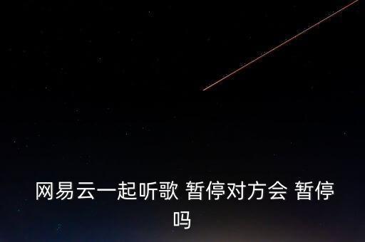  網(wǎng)易云一起聽(tīng)歌 暫停對(duì)方會(huì) 暫停嗎