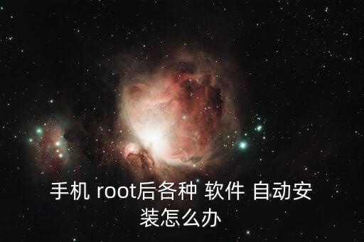 手機(jī) root后各種 軟件 自動安裝怎么辦