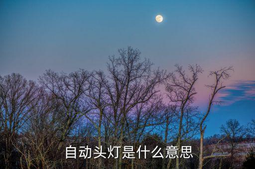 智能自動點(diǎn)亮大燈,自動感應(yīng)式電動大燈亮起或關(guān)閉大燈