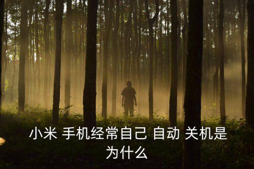  小米 手機(jī)經(jīng)常自己 自動(dòng) 關(guān)機(jī)是為什么