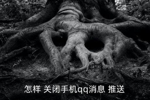 怎樣 關(guān)閉手機(jī)qq消息 推送
