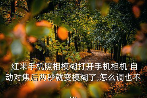  紅米手機(jī)照相模糊打開手機(jī)相機(jī) 自動對焦后兩秒就變模糊了,怎么調(diào)也不...