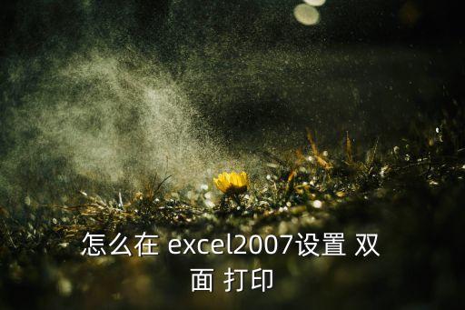 excel2007自動(dòng)雙面打印,精選新加坡潮流趨勢(shì)