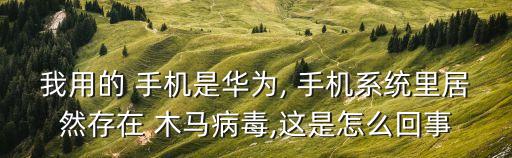 我用的 手機是華為, 手機系統(tǒng)里居然存在 木馬病毒,這是怎么回事